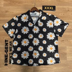 Black casual floral inspired shirt