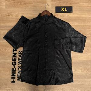 Black silk long sleeved