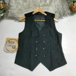 Black double breast halfcoat