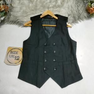 Black double breast halfcoat