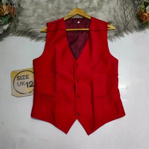 Red half coat
