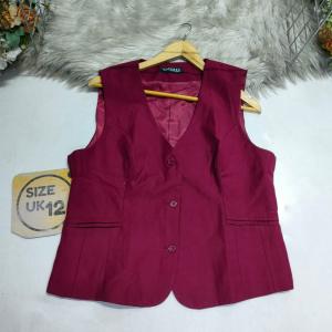 Maroon half coat